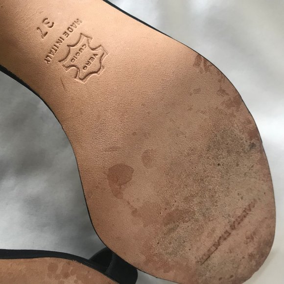 MANOLO BLAHNIK black suede with beading heel - Picture 9 of 9